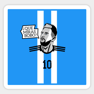 Que Miras Bobo - Messi #10 - ARG 22 Football Sticker